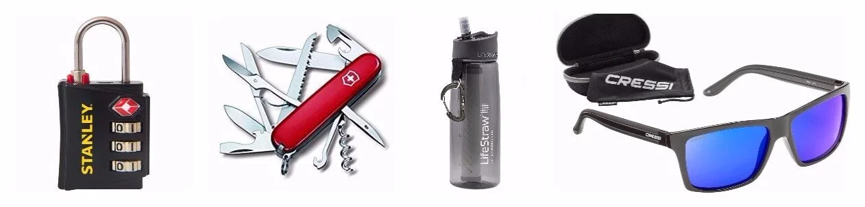 Oggetti utili da portare in viaggio.