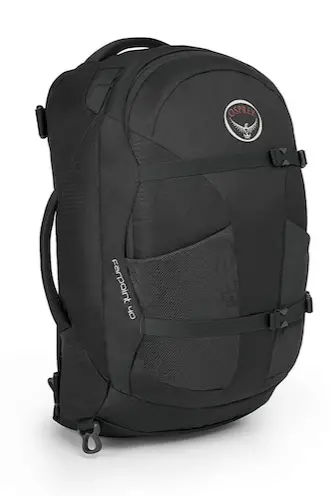 Osprey Farpoint 40 litri è un otttimo zaino da viaggio e può essere utilizzato come bagaglio a mano.