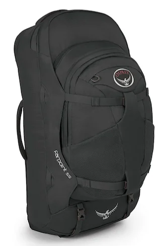 Osprey Farpoint 55 è il milgior zaino da viaggio, versatile e di ottima qualità.