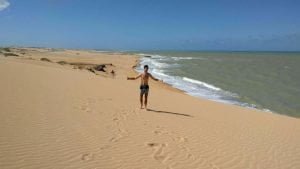 Duna a picco sul mare, la Guajara.