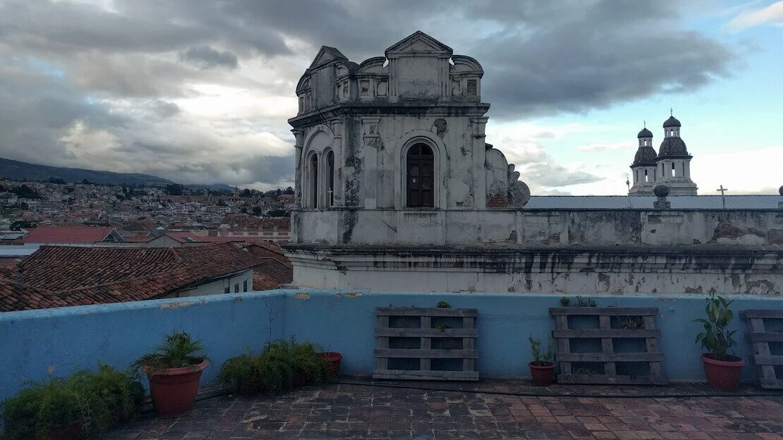 Edifici coloniali a Cuenca in Ecuador.
