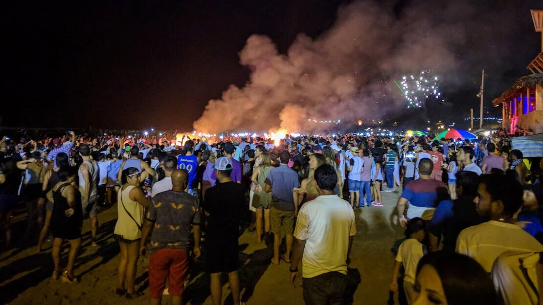 capodanno in spiaggia a Montanita.