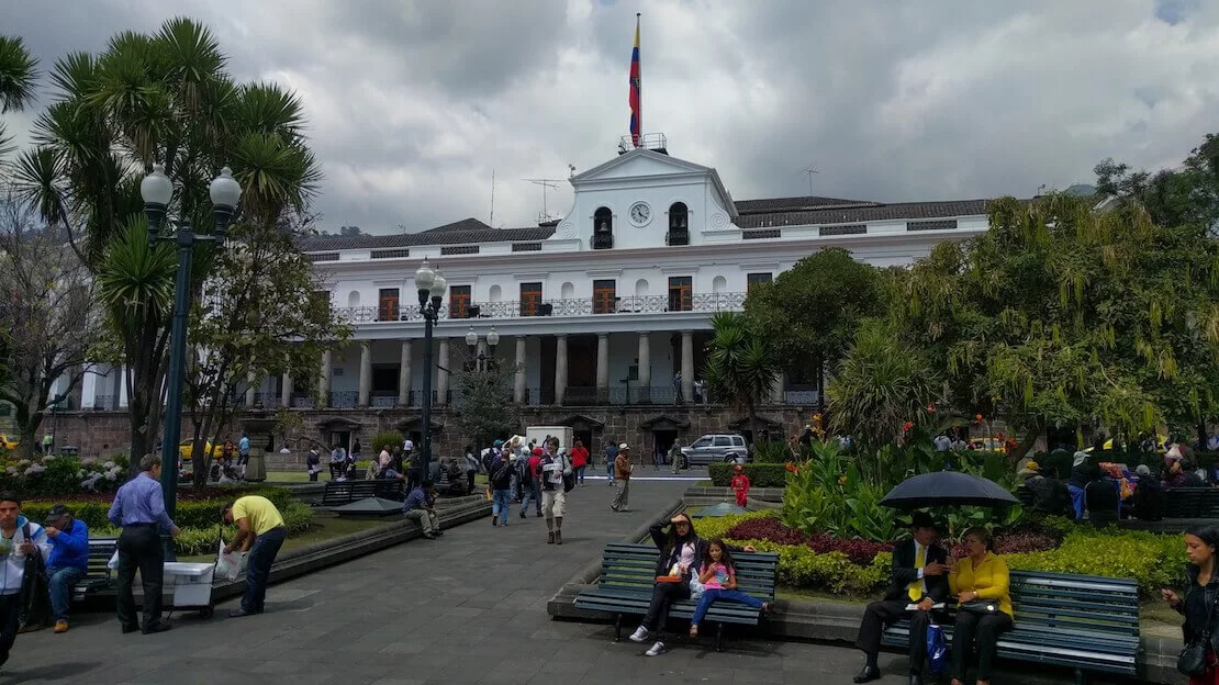 Palazzo presidenziale a Quito.