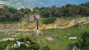 fortezza Kuelap a Chachapoyas visto dell'alto