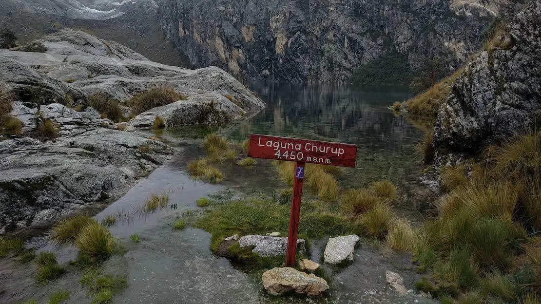 La Laguna Churup a Huaraz in Peru