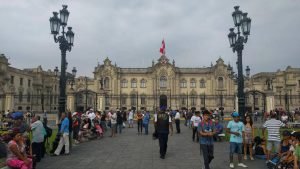Palazzo presidenziale di Lima a plaza de armas.