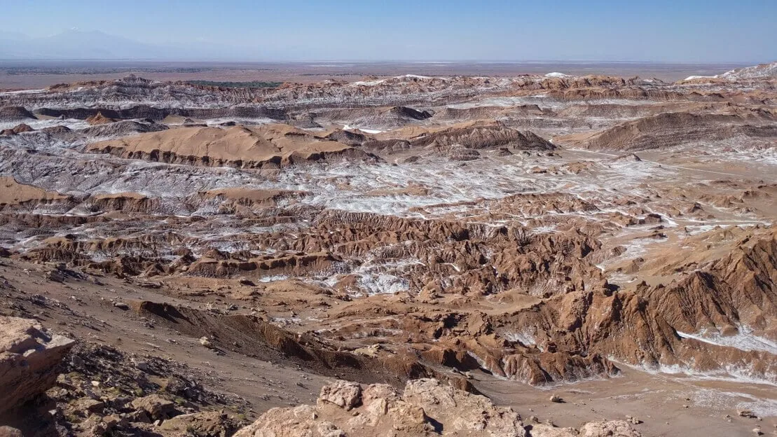 La valle della Luna a San Pedro de Atacama vista dal Mirador de Kari - Piedra del Coyote