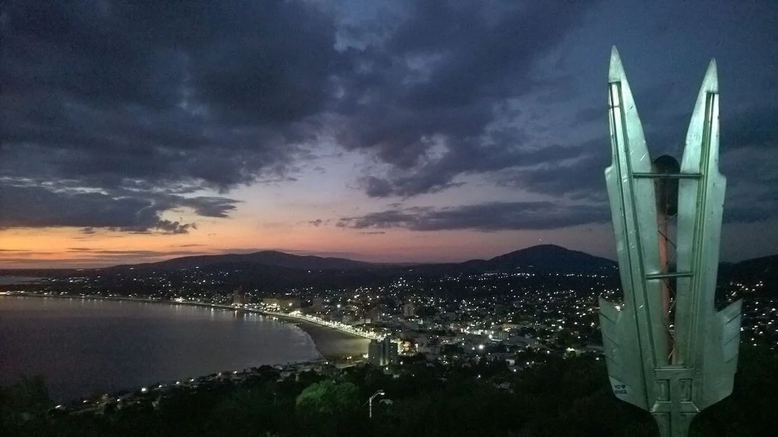 Tramonto al Cerro San Antonio di Piriapolis.