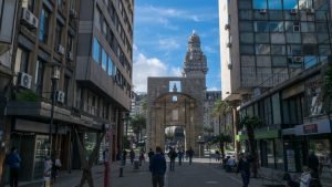 La porta d'ingresso al centro storico di Montevideo.