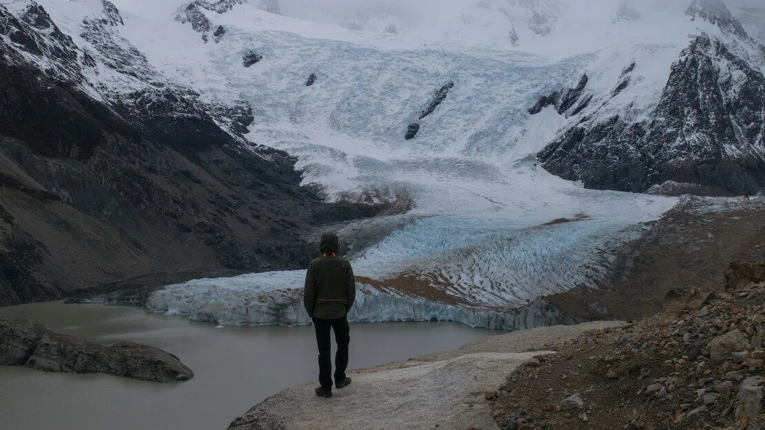 Il ghiacciaio alla laguna torre