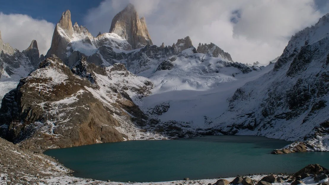 La laguna de los tres ai piedi del fitz roy