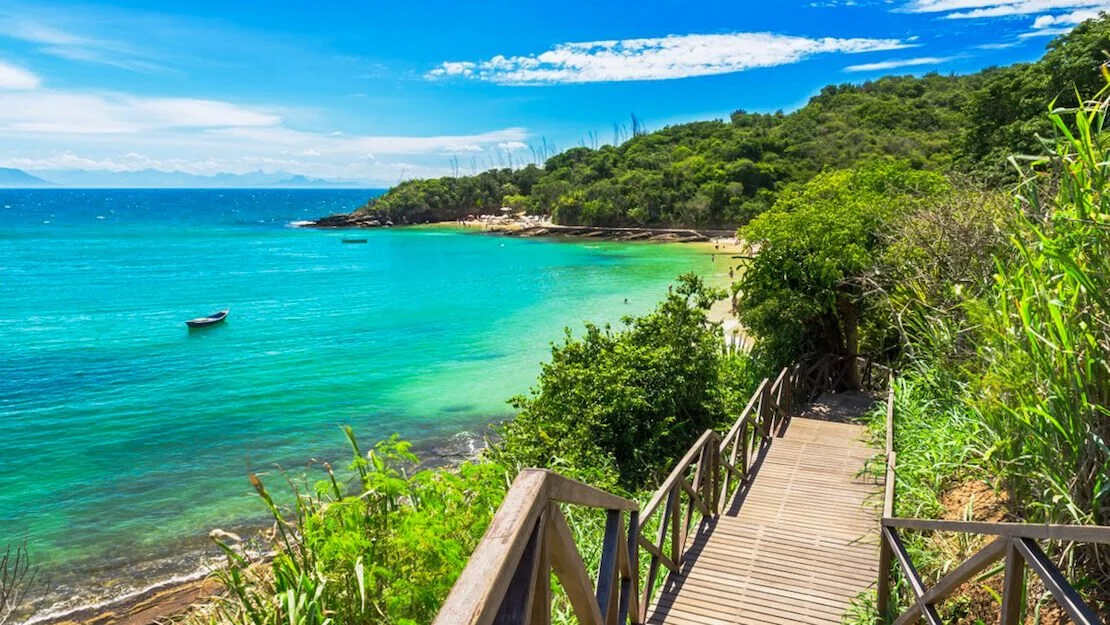 Spiaggia a Buzios in Brasile