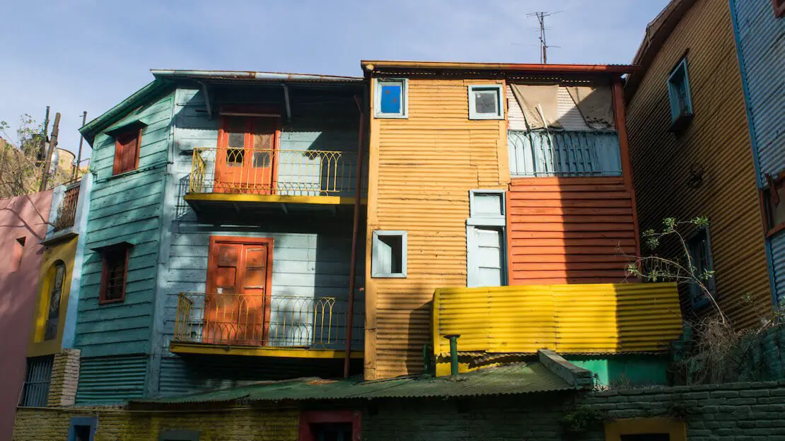 Le case colorate, Caminitos la Boca a Buenos Aires