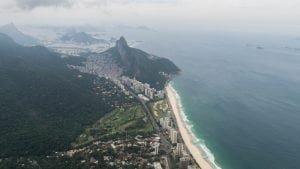 Vista dalla pietra di gavea a Rio de Janeiro