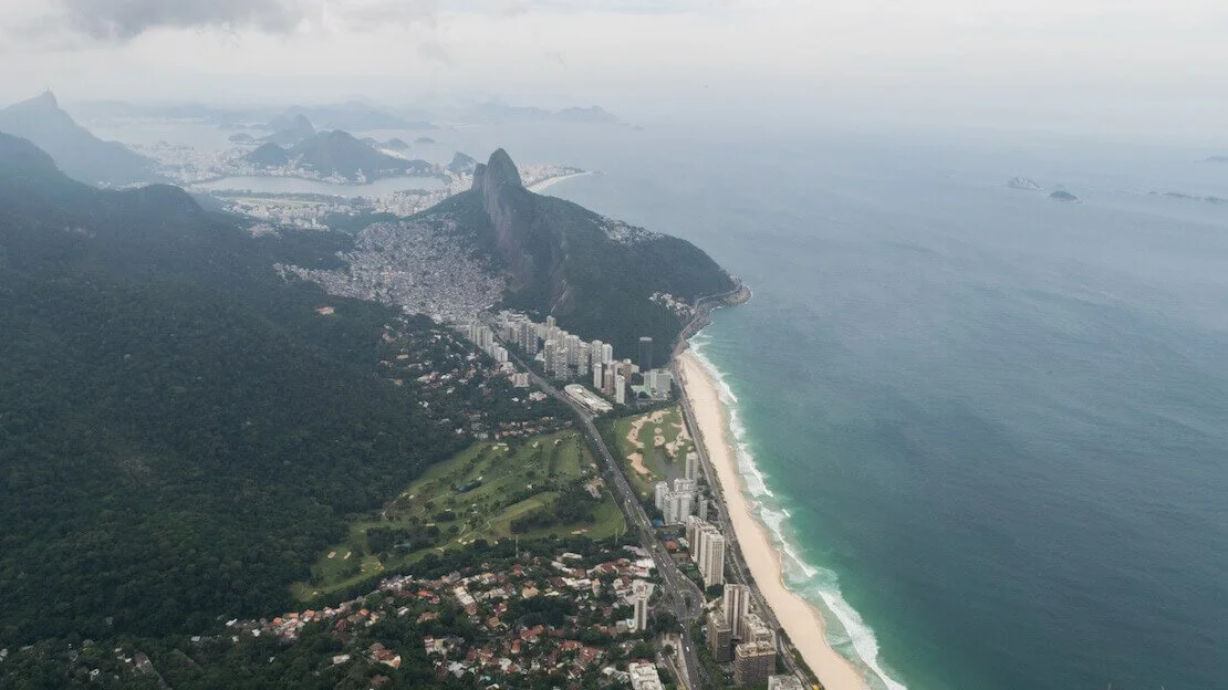 Vista dalla pietra di gavea a Rio de Janeiro