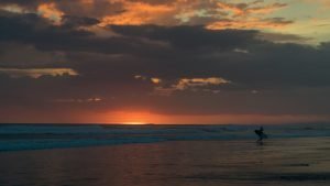 Tramonto a Santa Teresa in Costa Rica