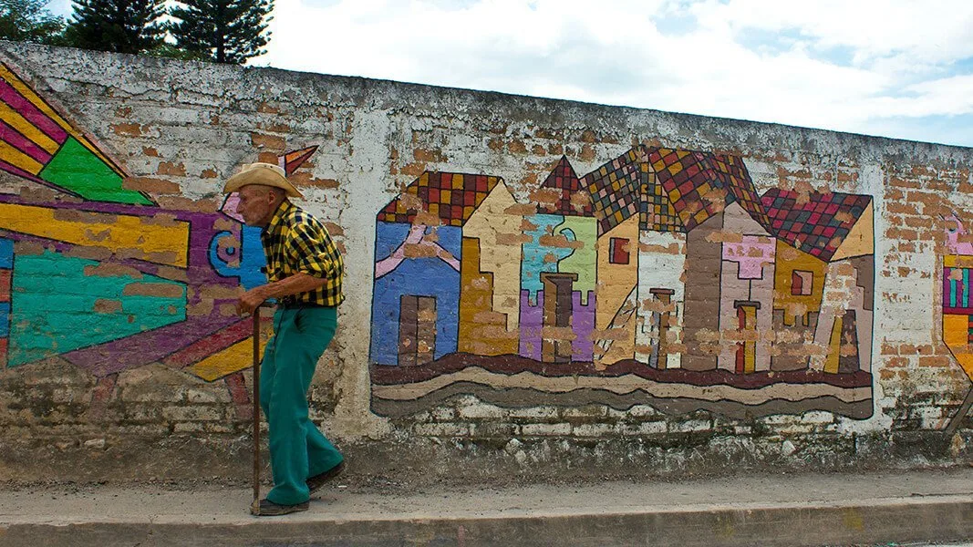 strada e murales a La Palma