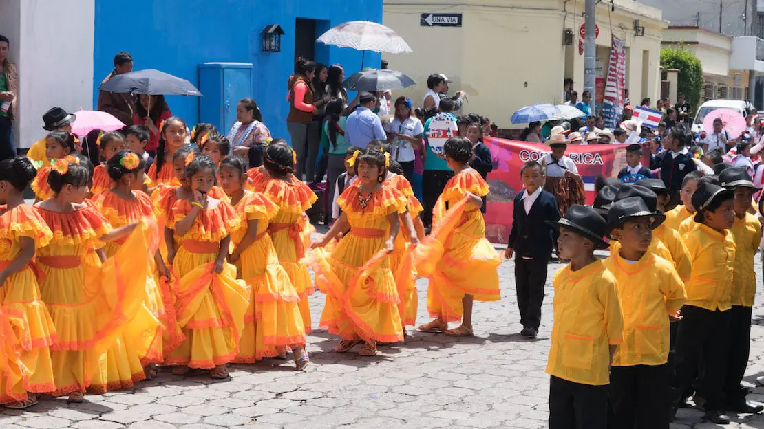 Manifestazione per le strade di Quetzaltenango