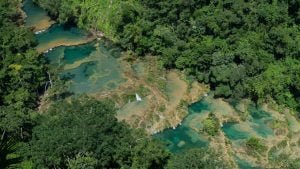 Semuc Champey vista dall'alto