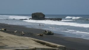 La spiaggia di El Tunco
