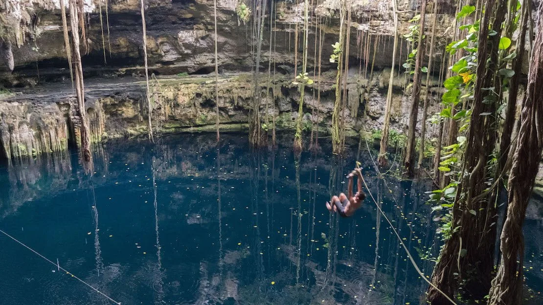 Il Cenote Hacienda San Lorenzo a Valladolid in Messico