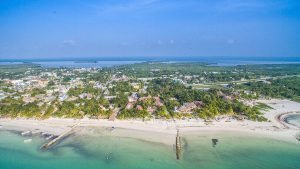 Isola di Holbox vista dall'alto