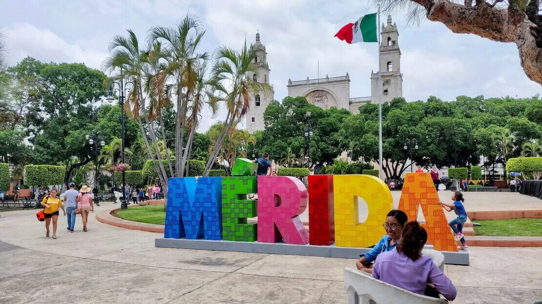 La piazza di Merida