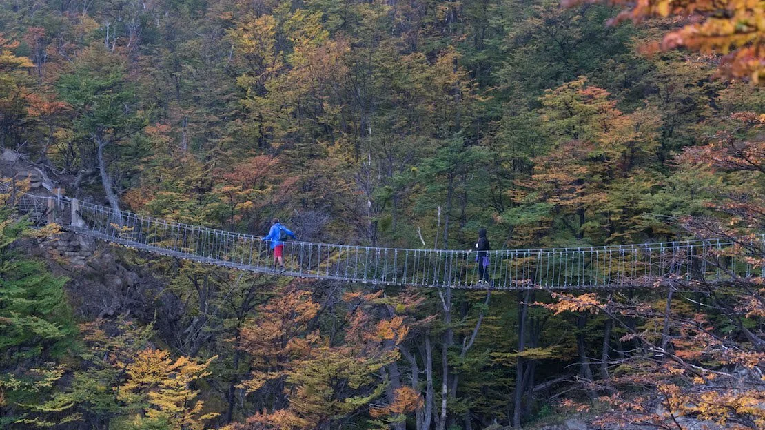 Ponte sospeso a torres del paine