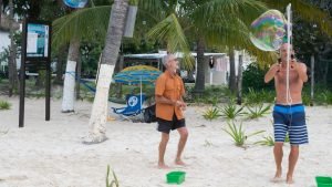 Sulla spiaggia di Isla Mujeres