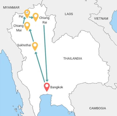 Itinerario di due settimane nel nord della Thailandia