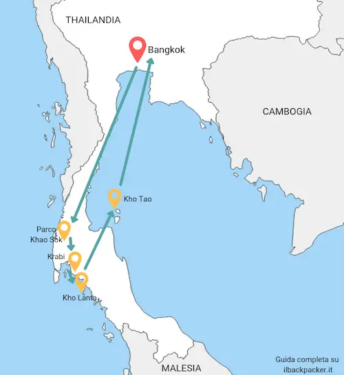 Itinerario di due settimane nel sud della Thailandia